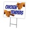 Signmission Chicken Tenders Yard Sign & Stake outdoor plastic coroplast window, C-1824 Chicken Tenders C-1824 Chicken Tenders - alternate 1